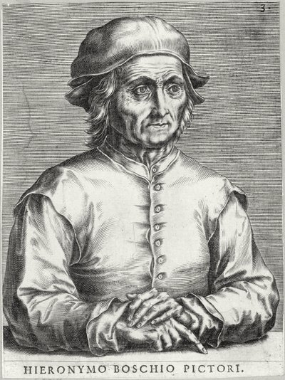Portrait of Hieronymus Bosch by Cornelis Cort